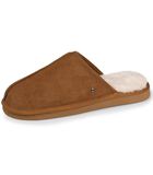 Chaussons mules Homme Cuir Camel image number 0