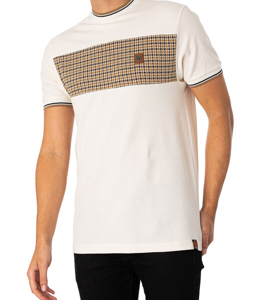 T-Shirt Met Pied-De-Poule-Paneel