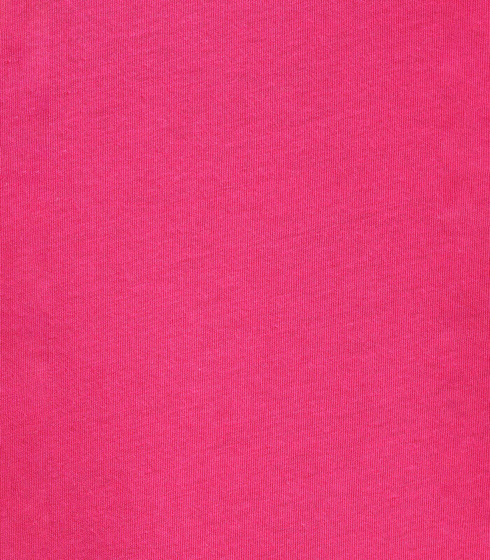 T-shirt rose fuchsia en coton biologique manches courtes image number 4