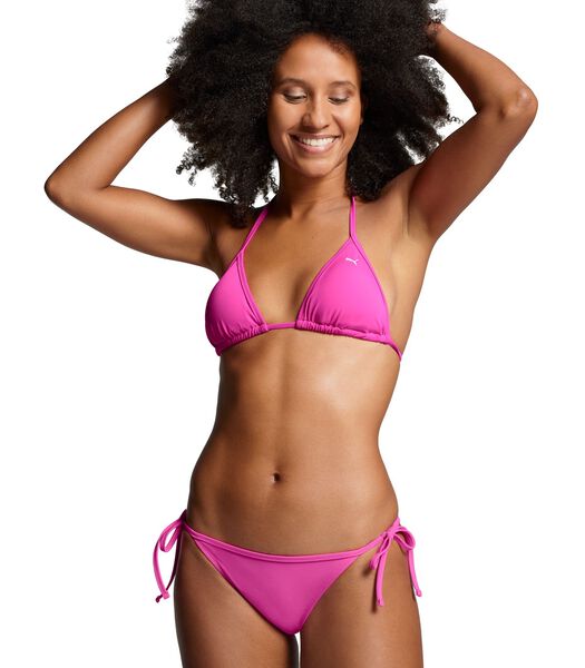 Bas de bikini avec liens Neon Pink