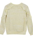 Lichtgewicht sweatshirt met ronde hals en glanzende mesh ruches image number 1