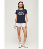 Dames-T-shirt met contrast Athletic Essentials Beach image number 1