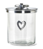 Heart Metal Storage Jar image number 0