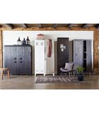 Armoire 2 Portes  - Pin - Anthracite - 190x95x44  - Kluis image number 3