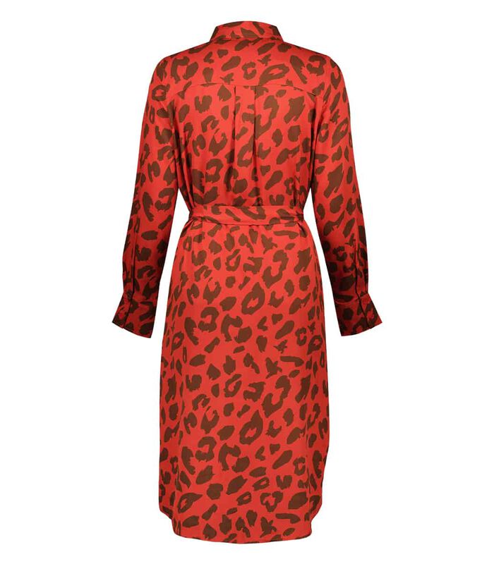 Merel Red Leopard robe image number 2