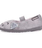 Chaussons Ballerines Enfant Gris Chat image number 2