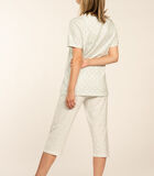 Pyjama korte mouwen corsaire broek ALEXANDRA image number 3