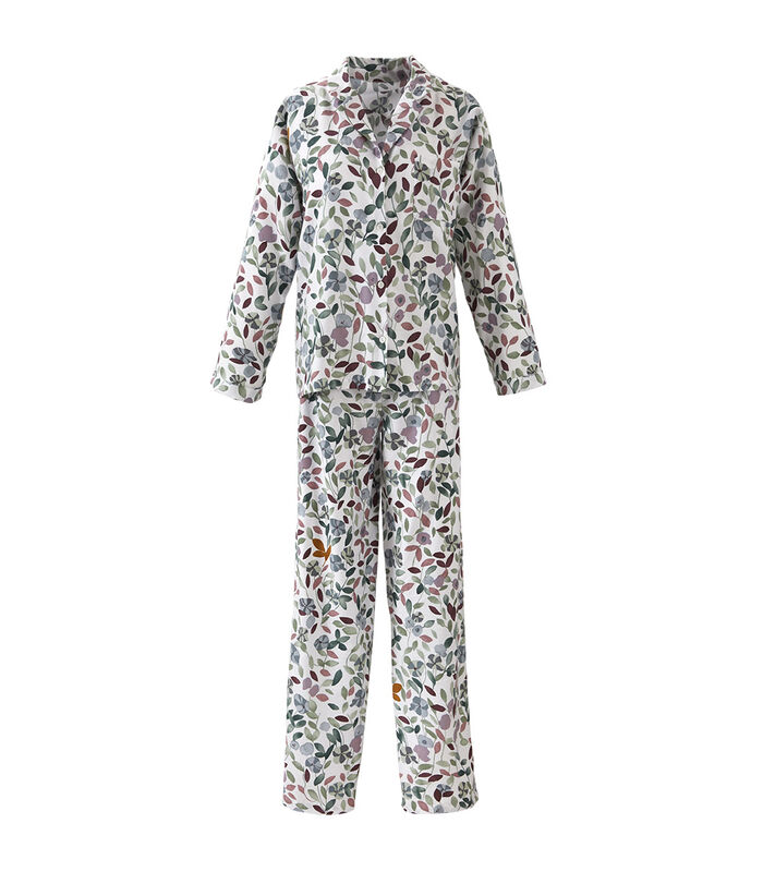 Lange pyjama Gewassen katoenen satijn  , Ninon image number 0