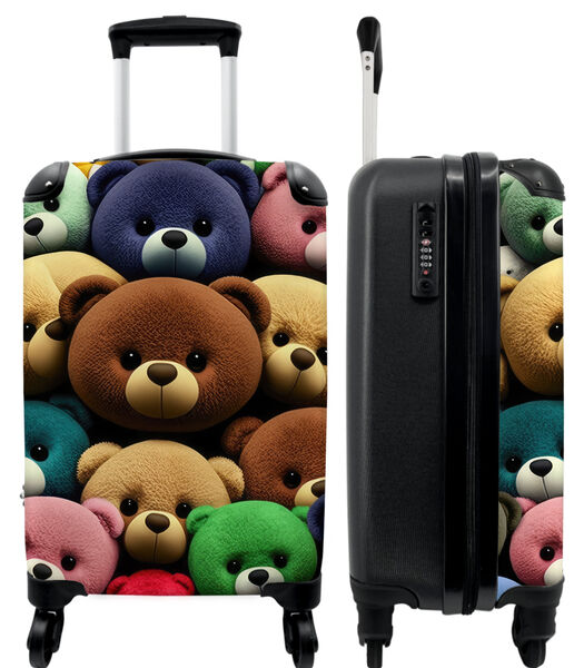 Ruimbagage koffer met 4 wielen en TSA slot (Knuffelbeer - Teddy - Design)