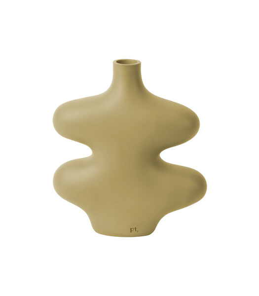 Vase déco Organic Curves - Brun - 18x16x21,3cm