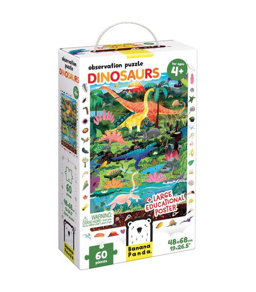 Zoek en kijk Puzzel Dinosaurus 4+