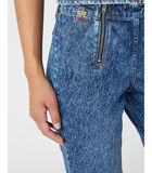 Jeans vrouw met dubbele rits Bootcut image number 4