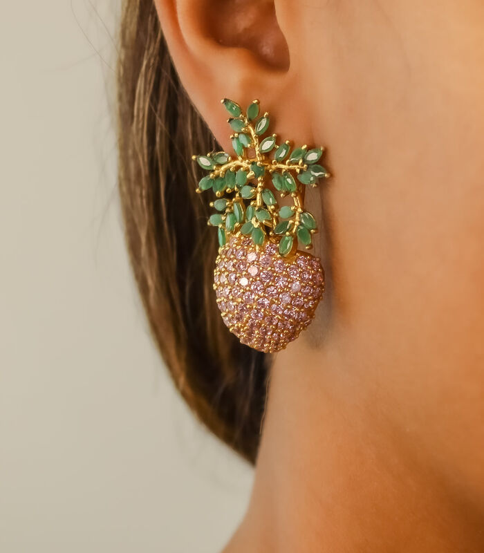 Boucles d'oreilles 'Wild Strawberry' image number 5