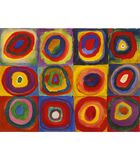Étude de couleurs de carrés  - Wassily Kandinsky (1000) image number 1