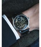 Automatisch horloge met echt lederen band EARNSHAW LONGITUDE image number 4