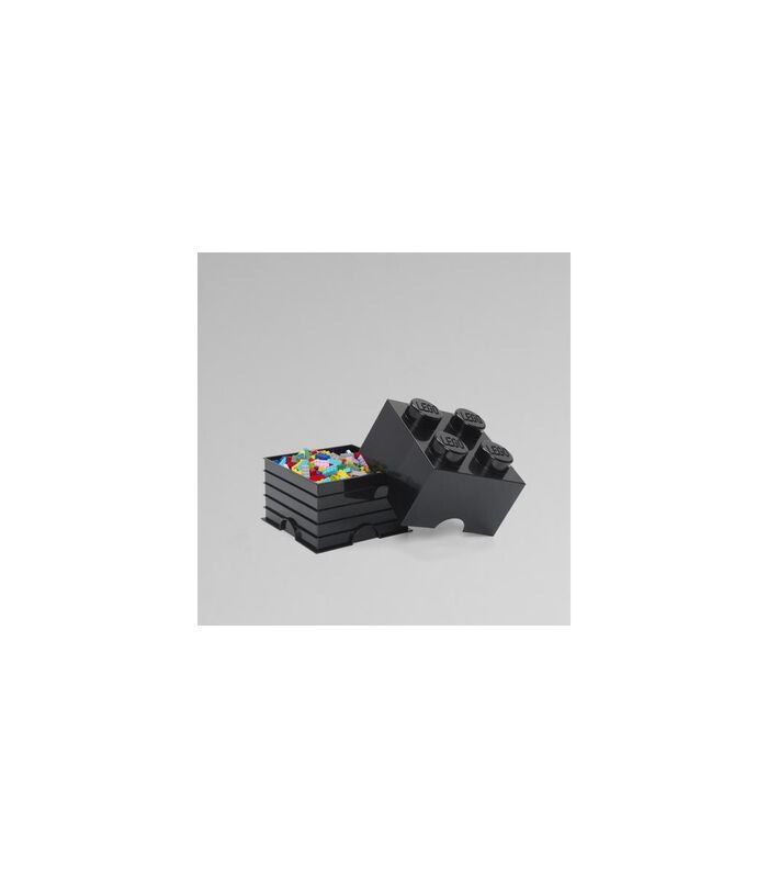 Boîte rangement Lego noir 25 x 25 x 18 cm image number 1