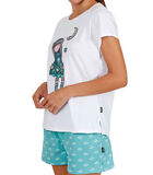 Pyjamashort t-shirt Into The Ocean Santoro wit image number 2