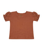 Shirt Ruffle  Muslin - Amber Brown - 6-9 maanden / bruin image number 1