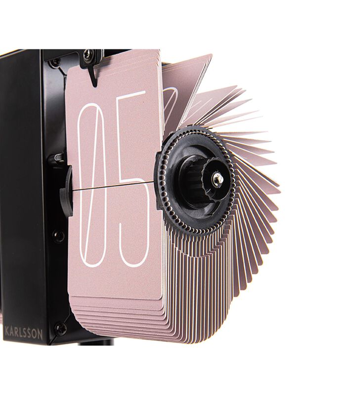 Flipklok No Case - Mini Roze, Zwart Standaard - 20,6x7,5x13,9cm image number 3
