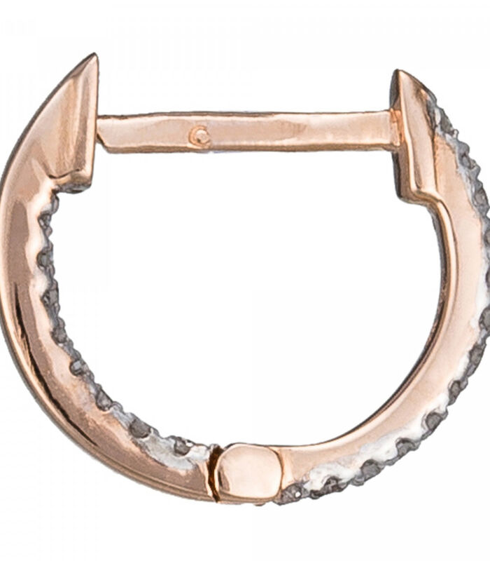 "Perfect Créoles" oorbellen in roségoud en diamant image number 4
