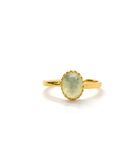 Prehniet Royal Ray of Light Gold Ring image number 1