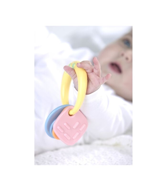 Anneau de dentition et hochet pour bébé en 1 - couleur pastel image number 0