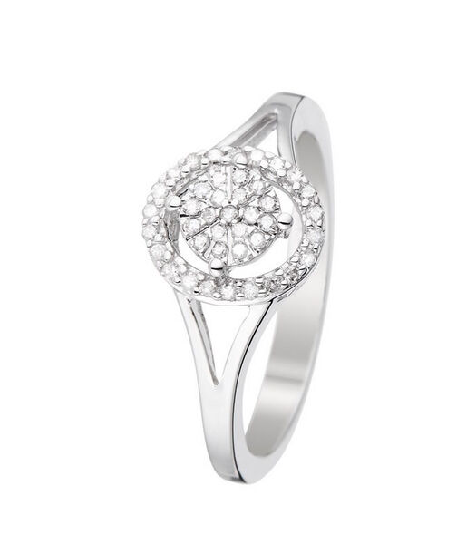 Ring 'Mon incessante admiration' witgoud en diamanten