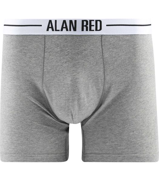 Alan Red Lot de 2 Boxer-shorts Gris Noir