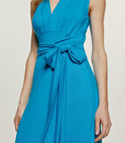 Robe sans manches Empire turquoise image number 3