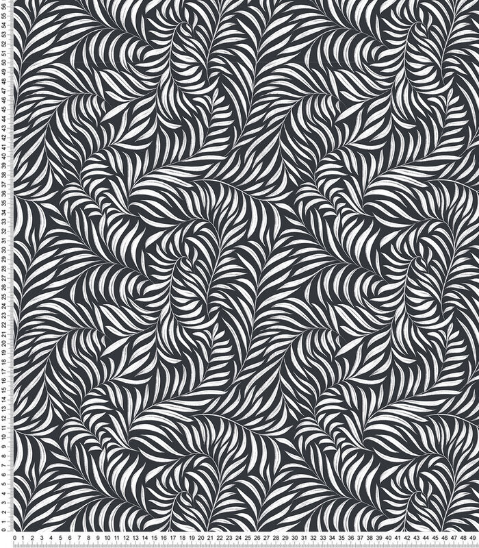 BLACK MAJIK - Papier peint enfant - Motif feuilles de palmiers image number 2