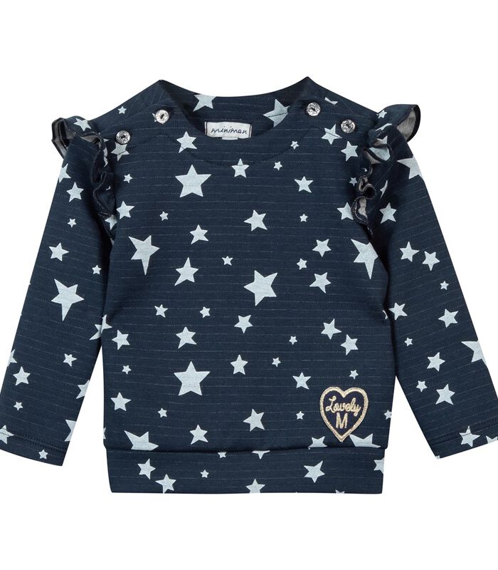 Sweater met sterrenprint image number 0