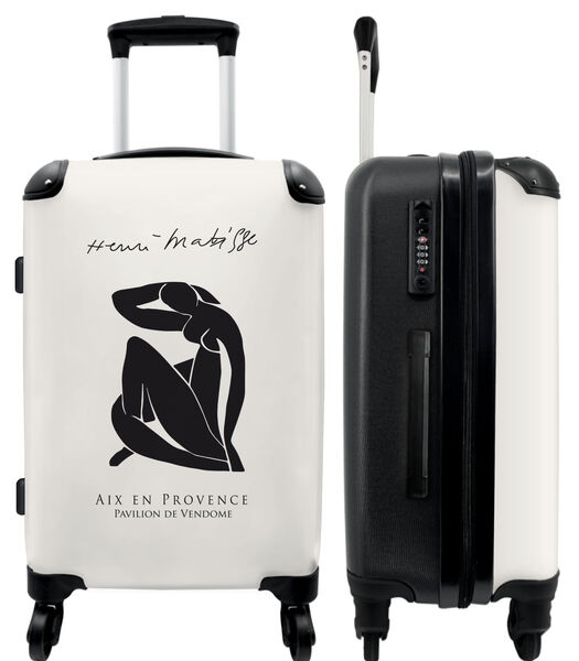 Valise spacieuse avec 4 roues et serrure TSA (Art - Corps - Matisse - Minimalisme - Maîtres anciens)