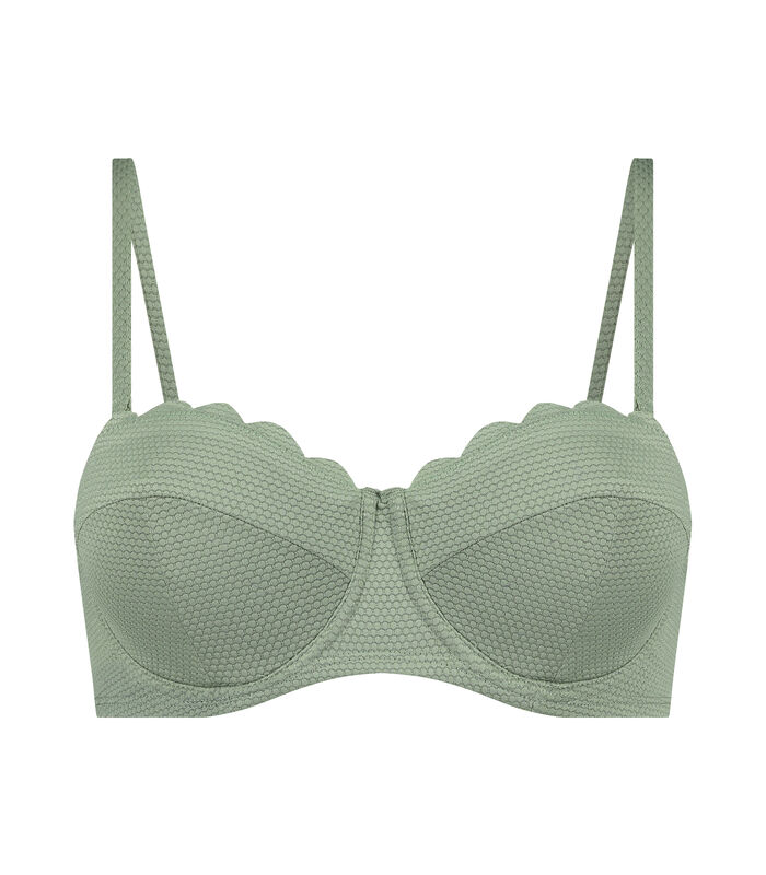 Voorgevormde push-up beugel bikinitop Scallop Cup A - E image number 4