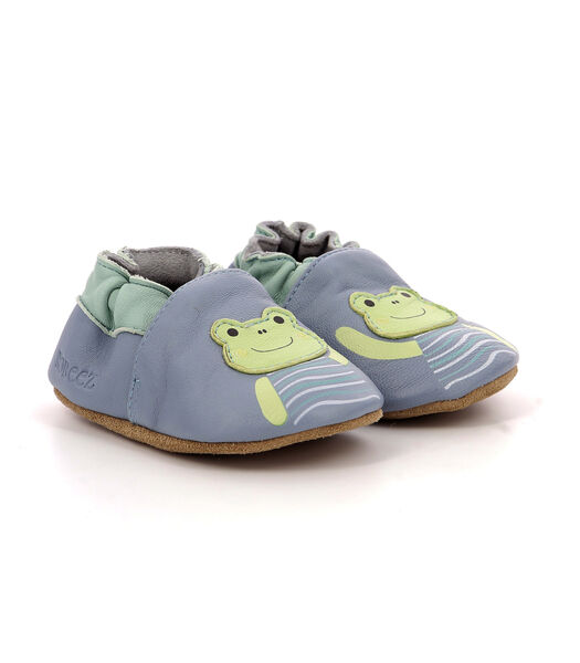 Chaussons Cuir Robeez Froggy Rain
