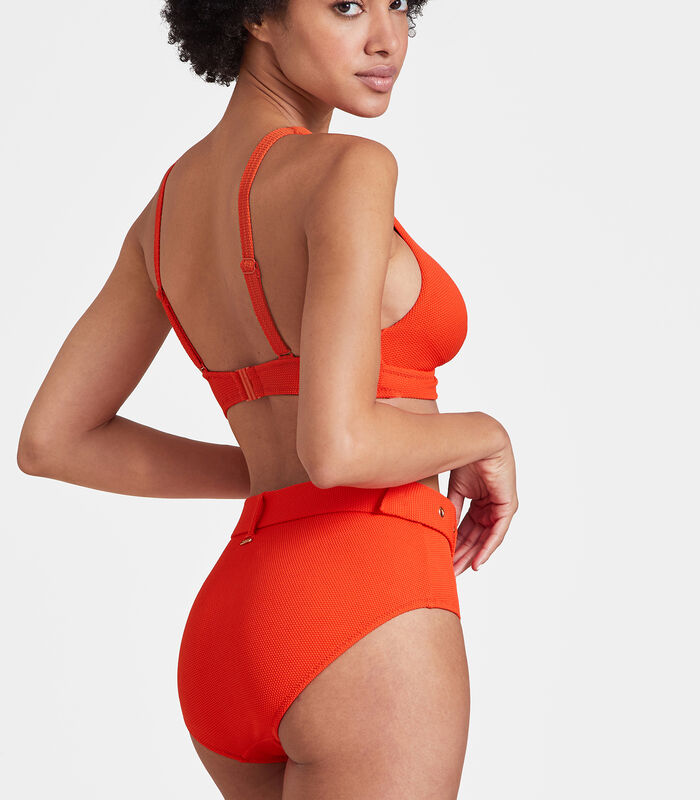 Bikinibroekje met hoge taille SUMMER FIZZ Orange image number 3