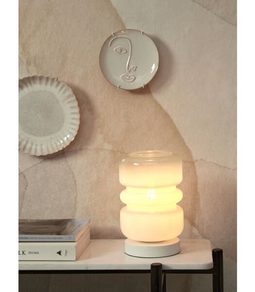 Lampe de Table Verona - Blanc - 15x15x23cm