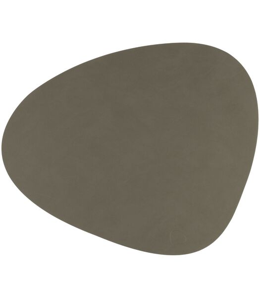 Placemat Nupo - Leer - Army Green - 44 x 37 cm