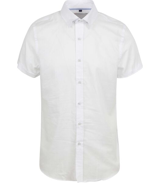 Suitable Chemise Short Sleeve Lin Blanche
