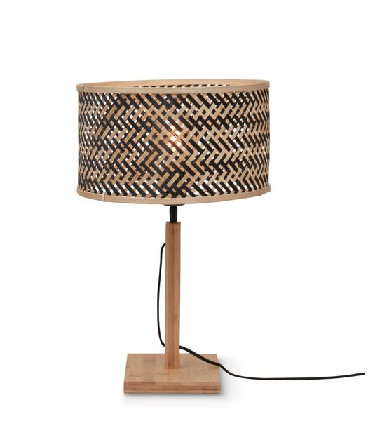 Lampe de Table Java - Bambou/Noir - Ø32x38cm
