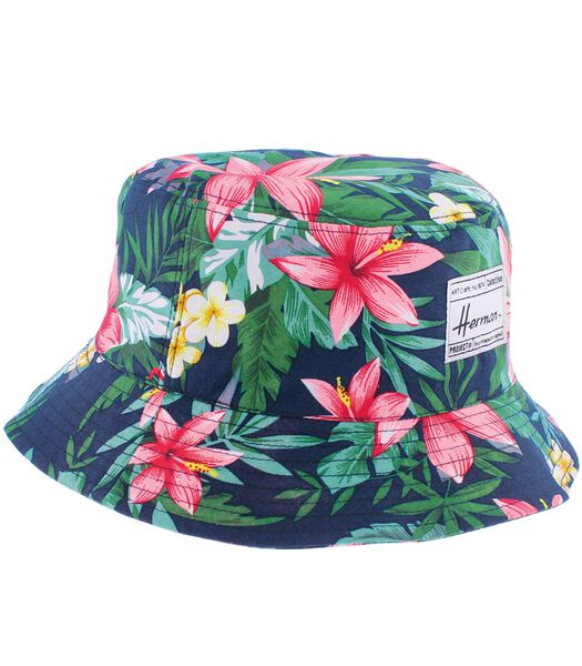 DJIBOUTI - Bob-hoed met tropisch bloemenmotief
