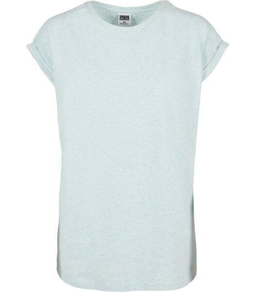 T-shirt femme color melange extended shoulder