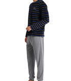 Pyjama broek en top Velour Blues image number 2
