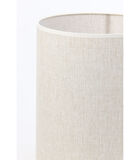 Abat-jour cylindre Breska - Blanc Perle - Ø25x30cm image number 3