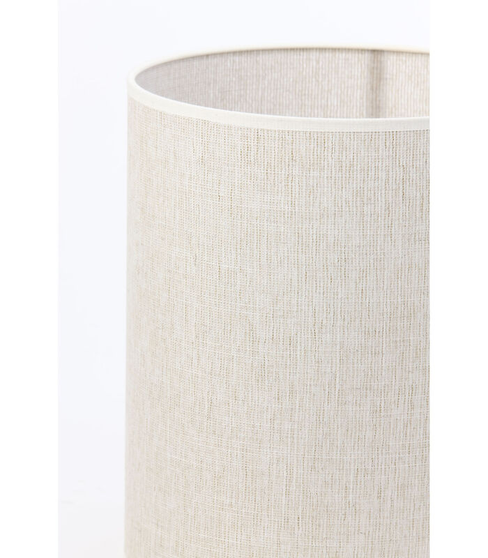Abat-jour cylindre Breska - Blanc Perle - Ø25x30cm image number 3