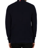 Sweater met ritssluiting en structuur image number 2