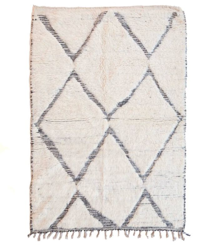Tapis Berbere marocain pure laine 116 x 164 cm image number 0