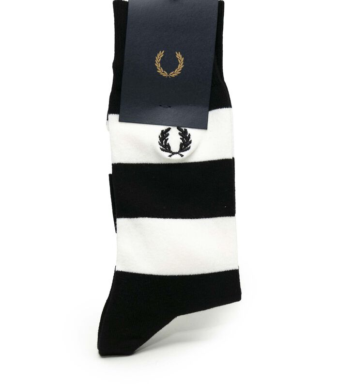 Chaussettes Noires À Rayures Fred Perry image number 1