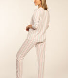 Pyjama lange mouwen lange broek doorknoop PERLEI image number 4