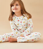 Fluwelen 2-delige pyjama met bloemetjes, meerkleurig image number 1