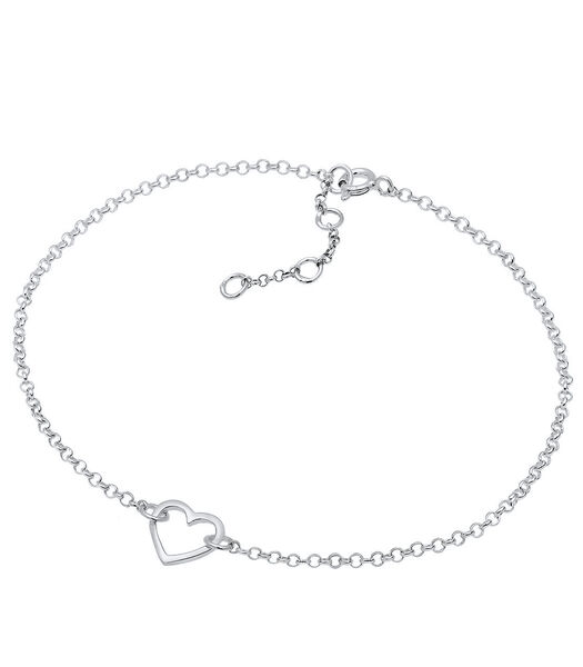 Bracelet Femmes Cœur Symbole Amour Filigrane En Argent Sterling 925